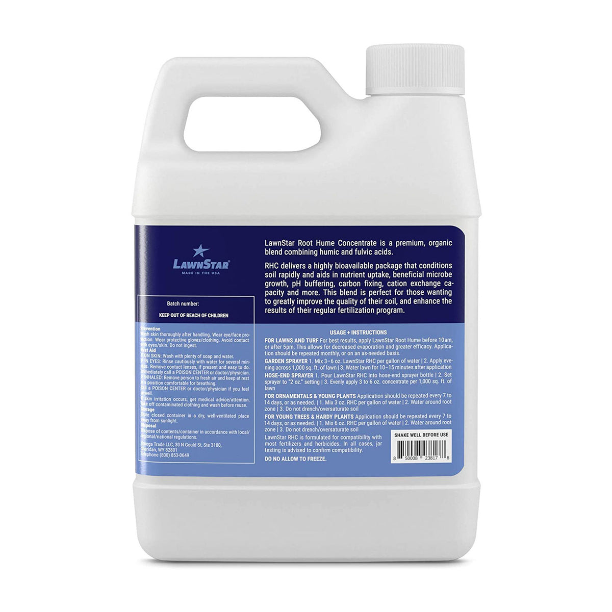 LawnStar Organic Fulvic Acid Root Hume Blend Lawn Soil Conditioner, 32 Ounce