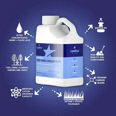 LawnStar Liquid Iron, 15-0-15 Fertilizer, & Root Hume, 1 Gal & Soil Aerator,1 Qt - VMInnovations