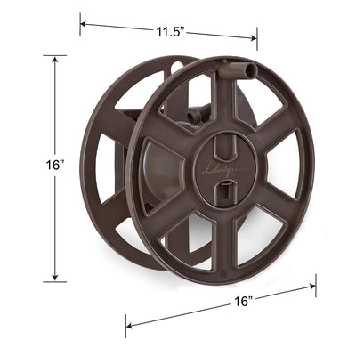 Liberty Garden 100 Foot Liberty Basics Side Winding Mount Hose Reel (Open Box)