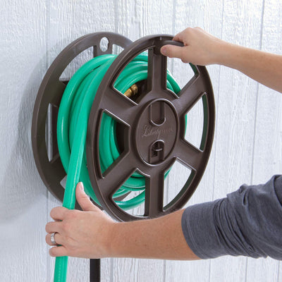 Liberty Garden 100 Foot Liberty Basics Side Winding Mount Hose Reel (Open Box)