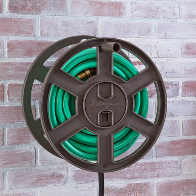 Liberty Garden 100 Foot Liberty Basics Side Winding Mount Hose Reel (Open Box)