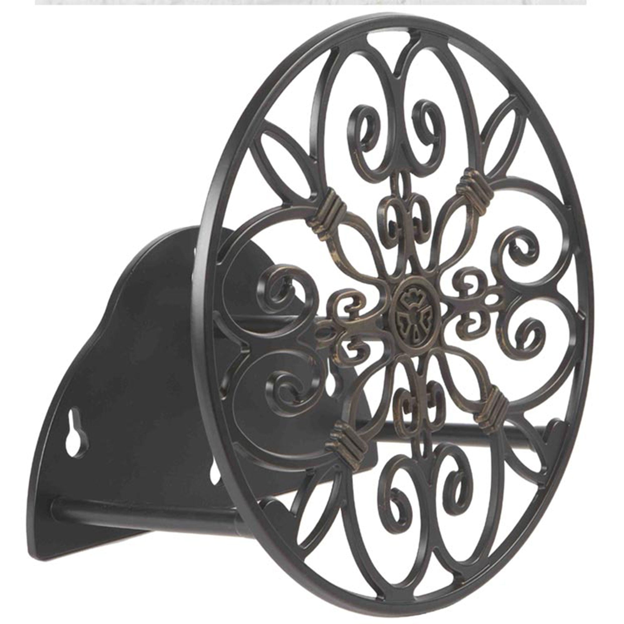 Liberty Garden Products Decorative 125 Foot Hose Wall Mount Butler (2 Pack) - VMInnovations