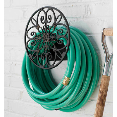 Liberty Garden Decorative Hose Wall Mount Butler for 125' of 6.5" Hose (Used)