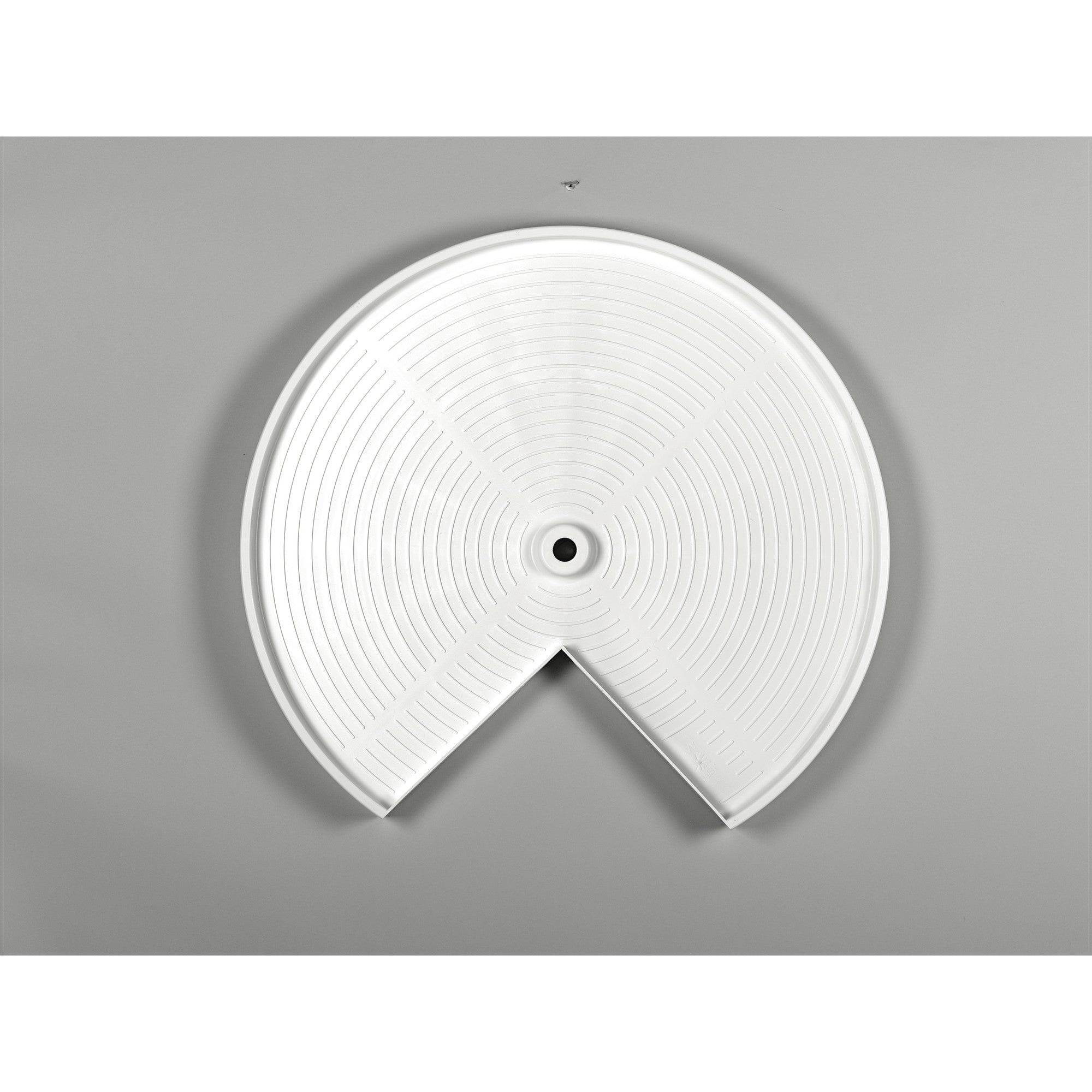 Rev-A-Shelf LD-2472-32-11-1 32" Polymer Kidney Shape 2-Shelf Lazy Susan, White