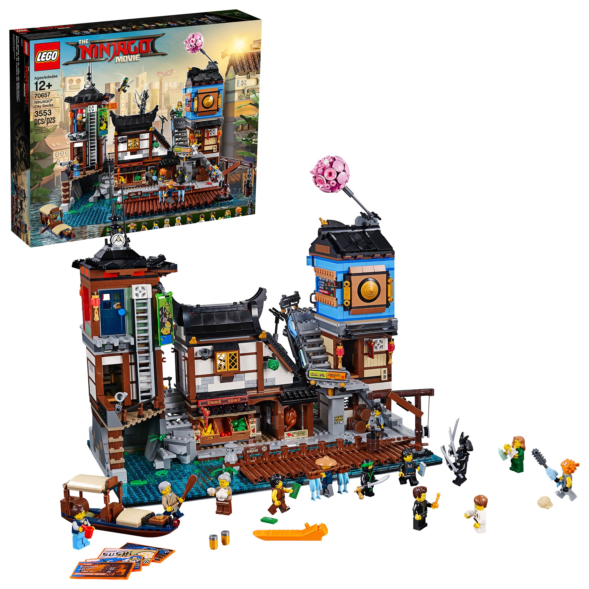 LEGO NINJAGO Movie City Docks 3553 Piece Building Set w/ 13 Minifigs (Open Box)