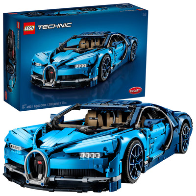 LEGO Technic Bugatti Chiron Race Car Scale Model Collectable Building Set, Blue