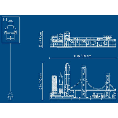 LEGO Architecture 21043 San Francisco Skyline Model 565 Piece Block Building Set