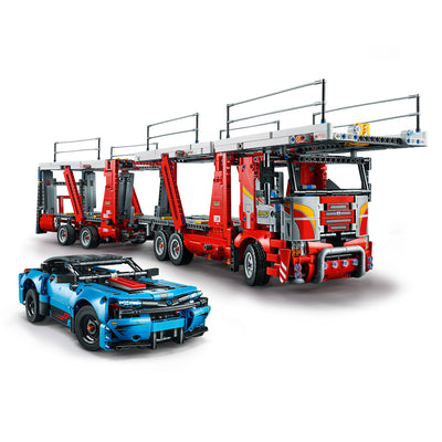 LEGO Model Car Transporter Truck 2493 Piece Block Building Toy Set (Open Box)