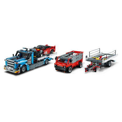 LEGO Model Car Transporter Truck 2493 Piece Block Building Toy Set (Open Box)