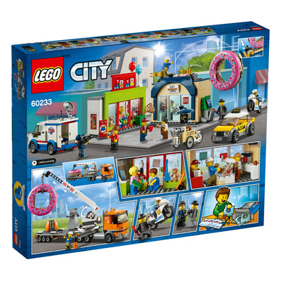 LEGO City 60233 Donut Shop Opening Town Playset Toy 790 Piece Block Building Set