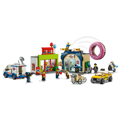 LEGO City 60233 Donut Shop Opening Town Playset Toy 790 Piece Block Building Set