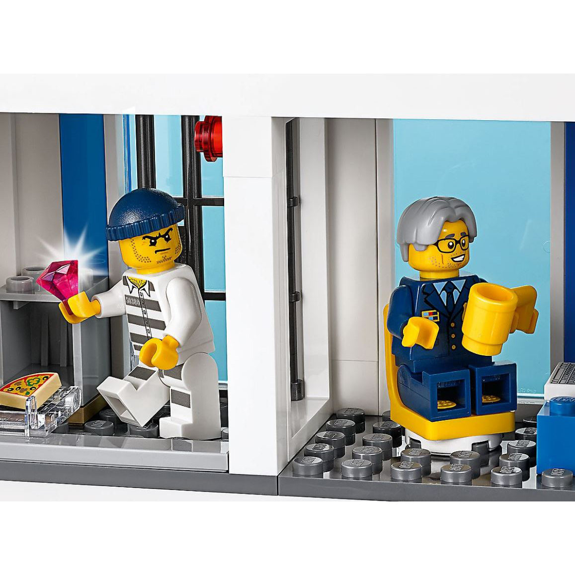LEGO City 60246 Toy Police Station Block Building Set Playset with 7 Minifigures