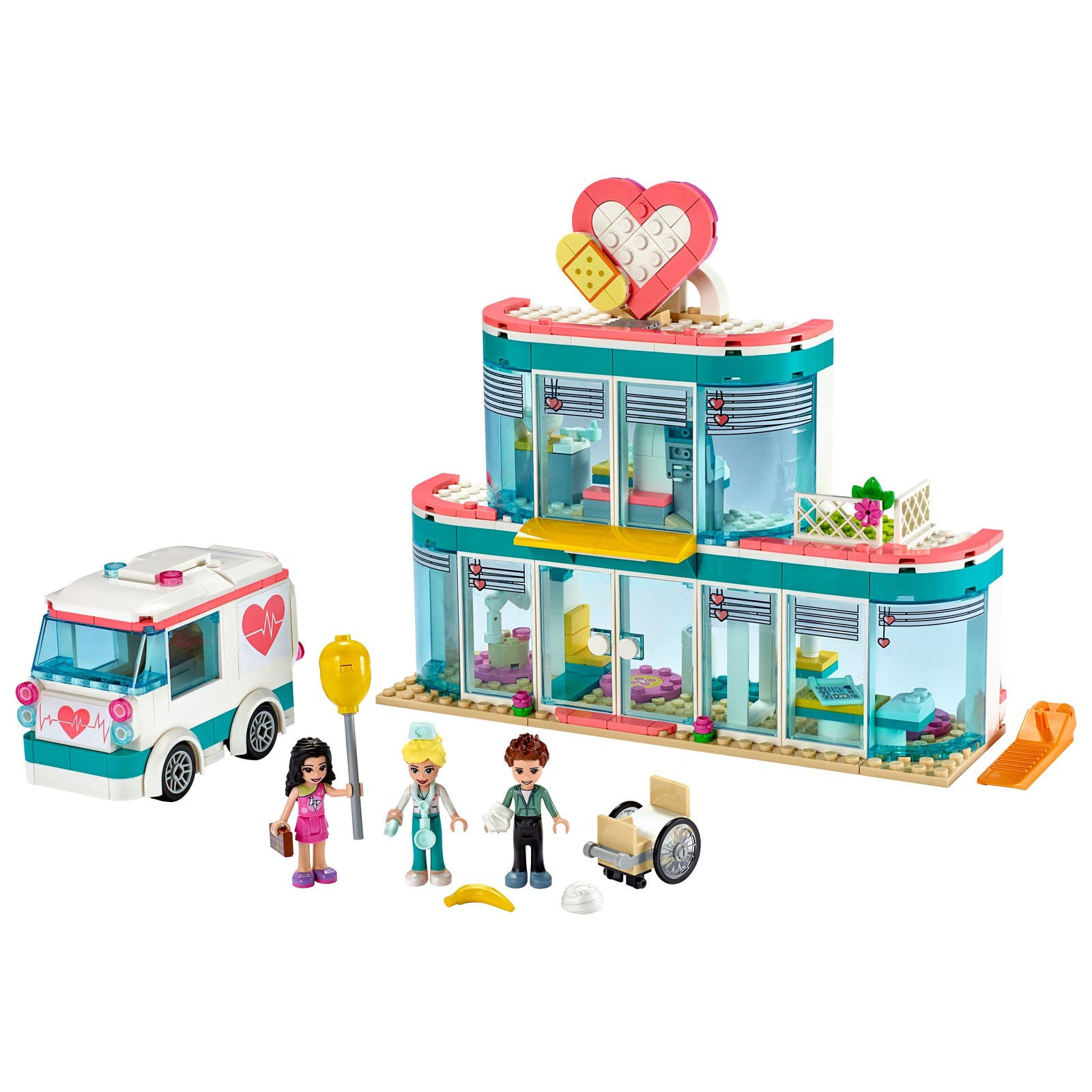 LEGO Friends 41394 Heartlake City Hospital Block Playset & 3 Figures (379 Piece)