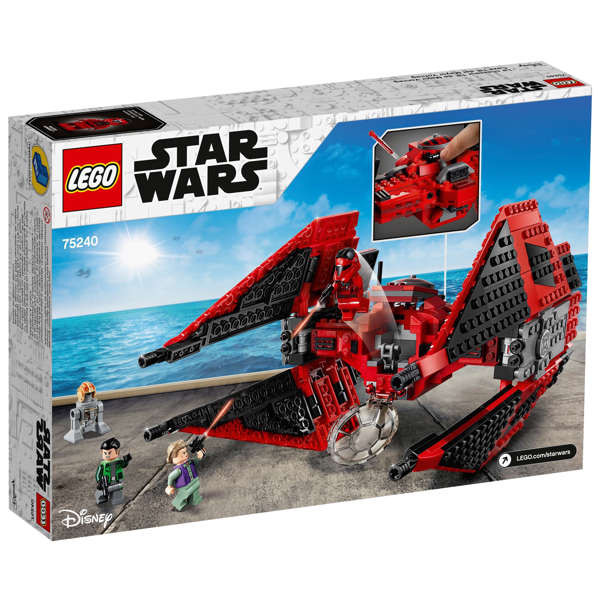 LEGO Star Wars 75240 Major Vonreg's TIE Fighter Block Building Set (496 Pieces)