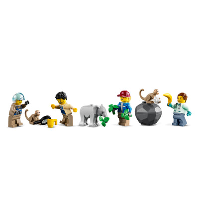 LEGO City Wildlife Rescue Operation Playset w/ Animals & 4 Minifigs, 525 Pieces