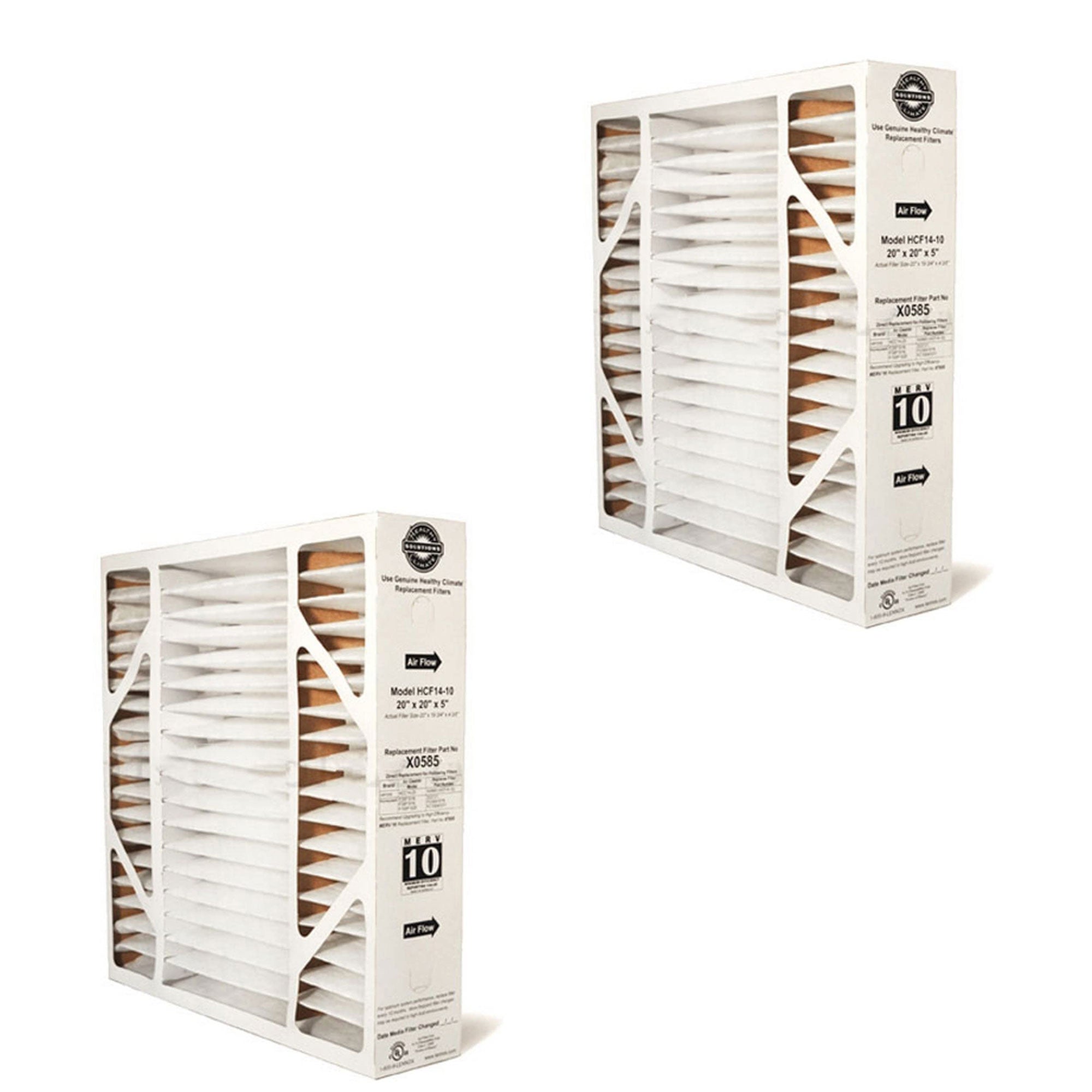 Lennox X0585 Honeywell 20x20x5 Inch MERV 11 Media Filter Replacement (2 Pack)