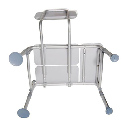 Bios Living Non Slip Adjustable Bath Transfer Bench with Back, Gray (3 Pack)