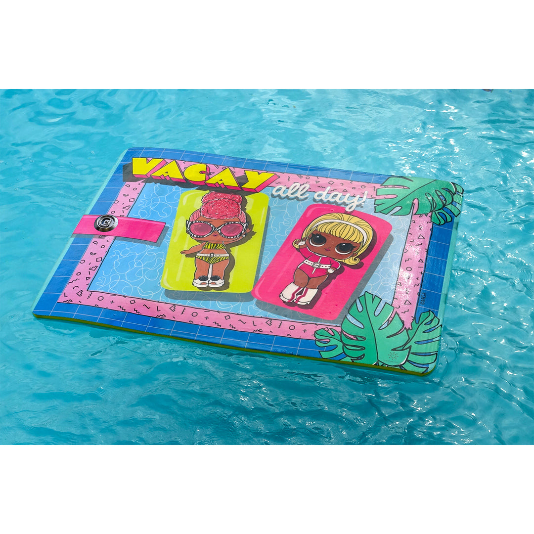 Novation iQ Mini Floating Oasis 6 x 4 Water Mat, Vacay All Day (Open Box)