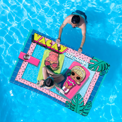 Novation iQ Mini Floating Oasis 6 x 4 Water Mat, Vacay All Day (Open Box) - VMInnovations