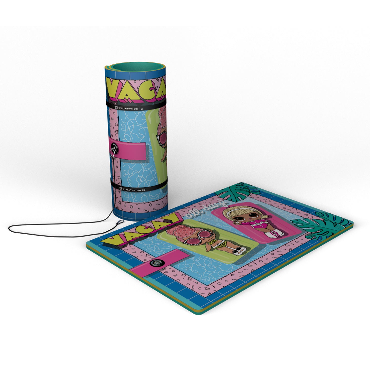 Novation iQ Mini Floating Oasis 6 x 4 Water Mat, Vacay All Day - VMInnovations