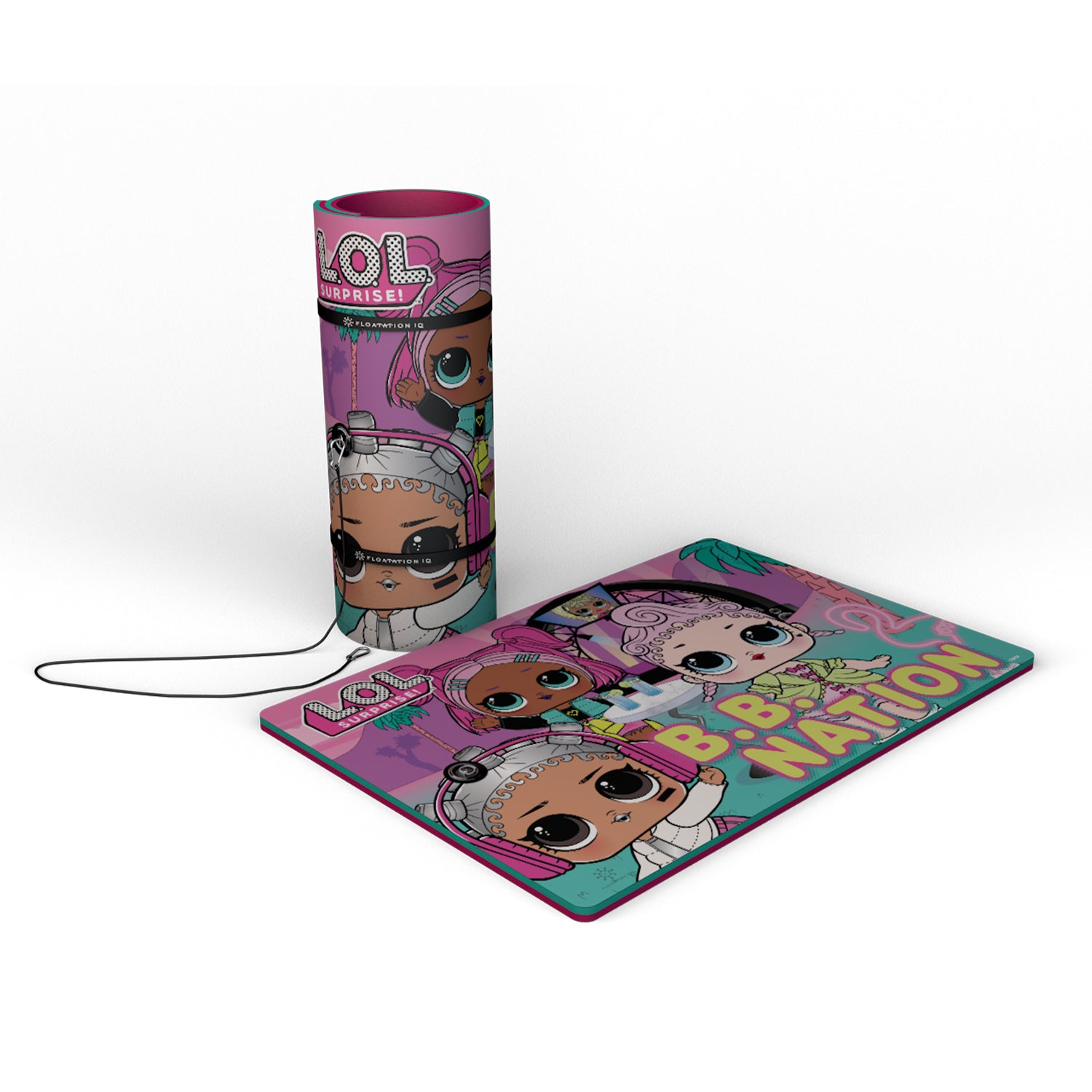 Mini Floating Oasis 6 by 4 Foot Large Lake Water Mat Foam Pad, BB Nation Design - VMInnovations