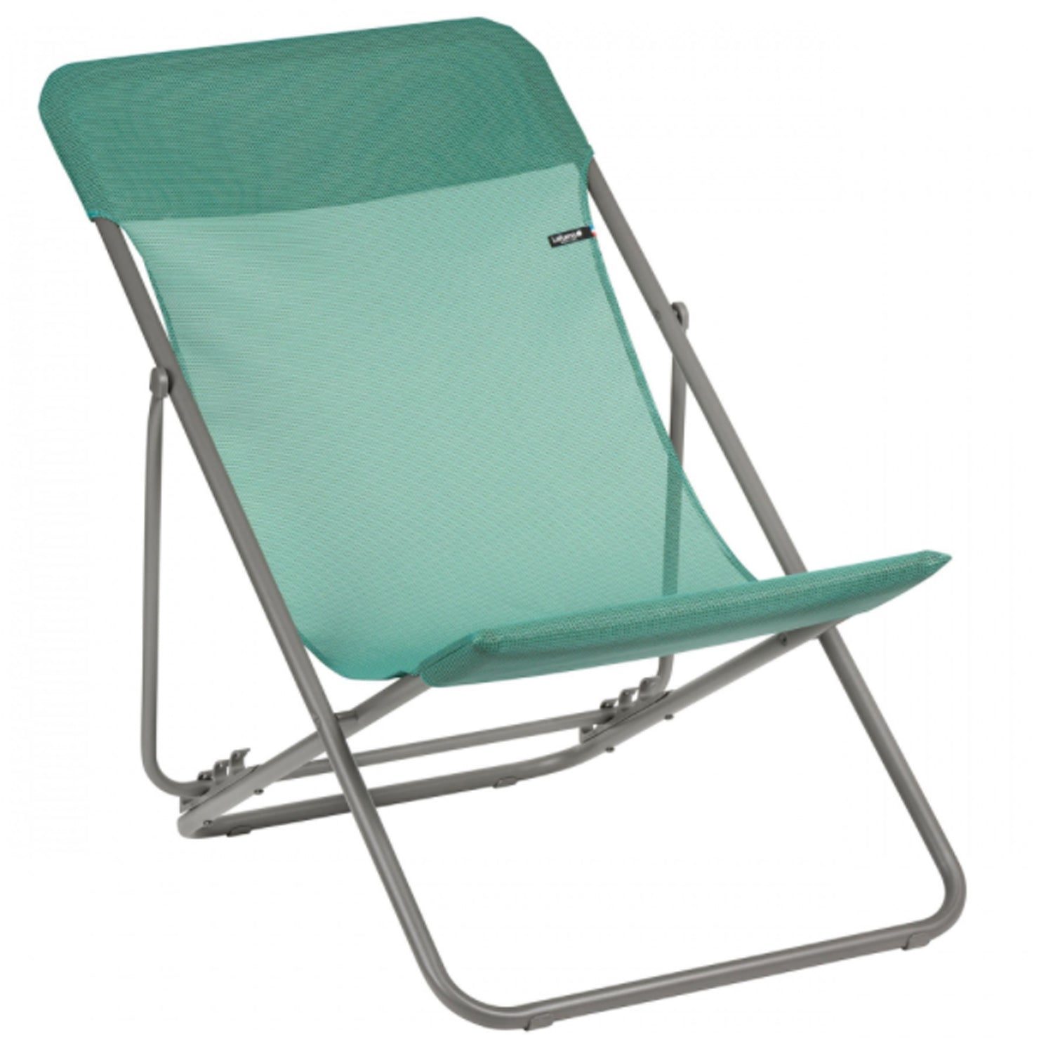 Lafuma Maxi Transat Folding Camping Steel Mesh Sling Chair, Chlorophyll (2 Pack) - VMInnovations