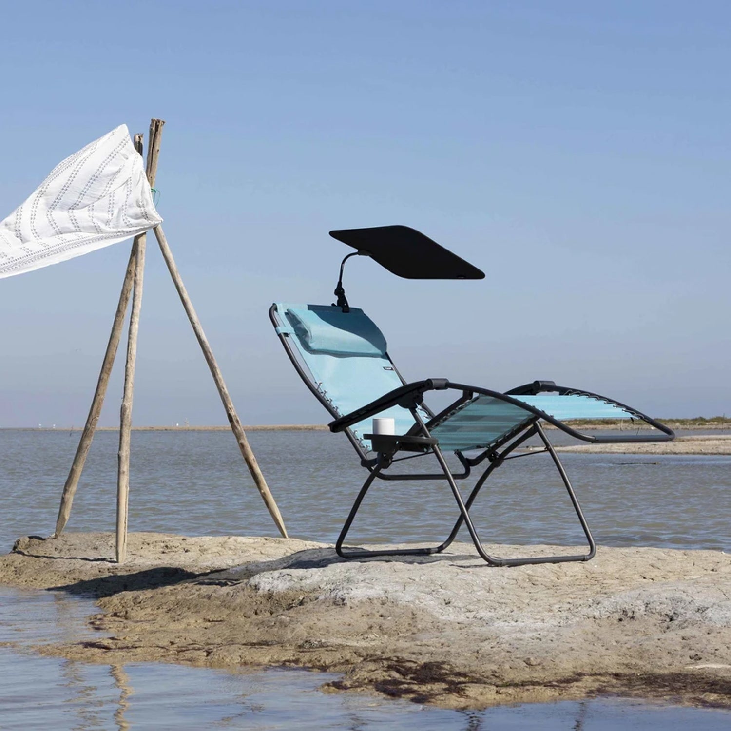 Lafuma Zero Gravity Camping Chair Sun Shade Attachment Accessory, Noir (Used)