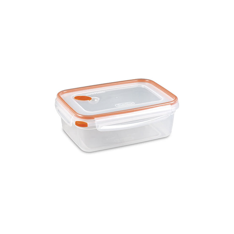 Sterilite 03221106 8.3 Cup Rectangle Ultra-Seal Food Container, Orange (6 Pack)
