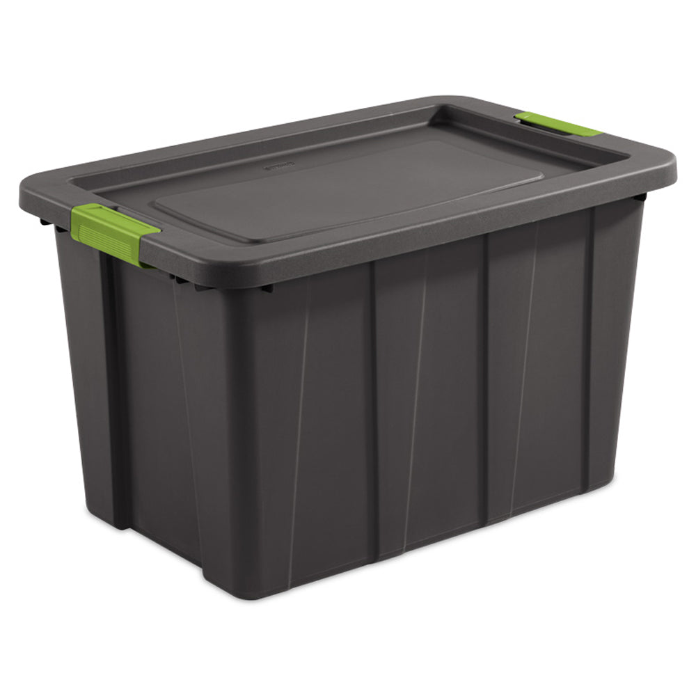 Sterilite Tuff1 Latching 30 Gallon Plastic Storage Tote & Lid (Open Box)