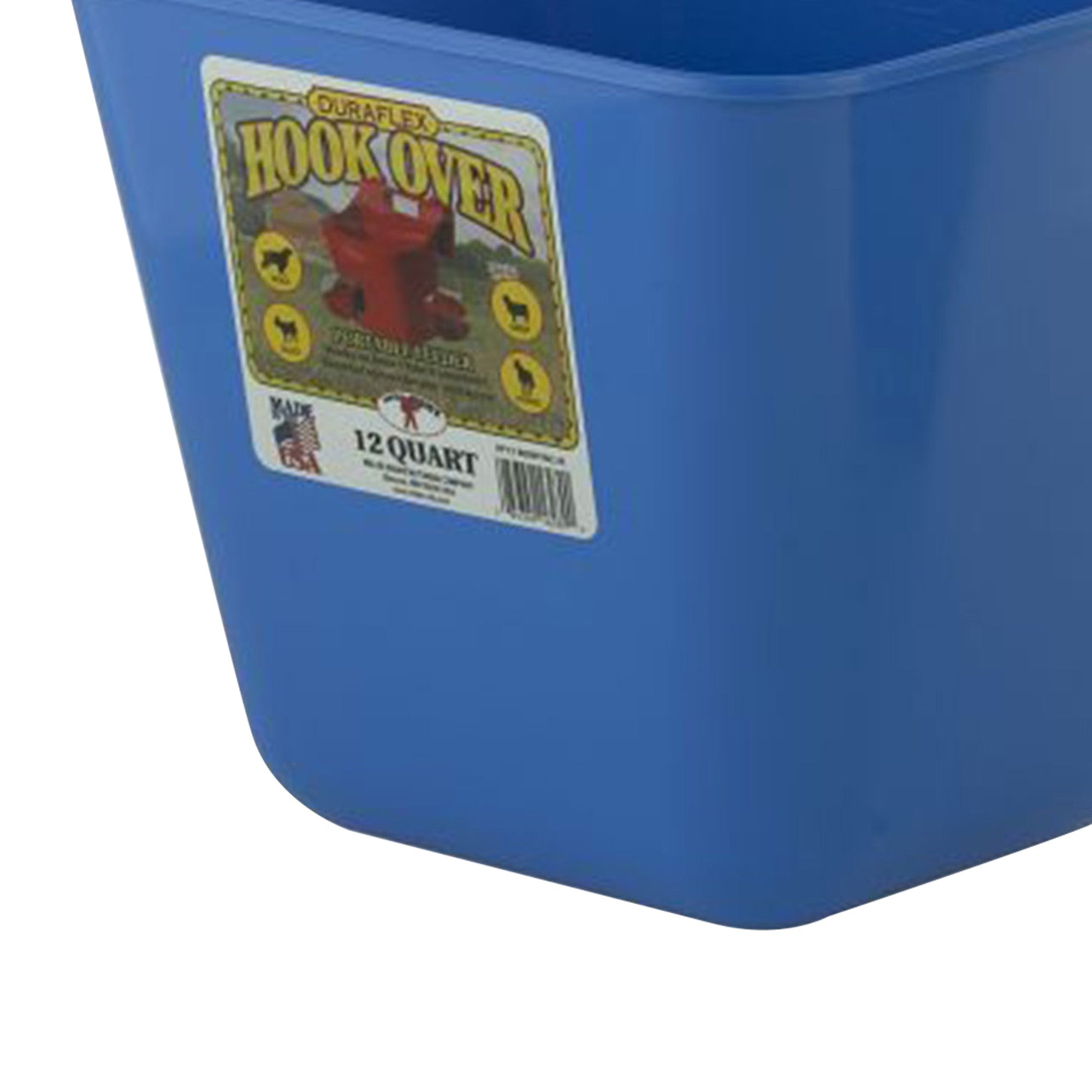 Little Giant 12 qt. Livestock & Pet Hook Bucket Feeder, Berry Blue (Open Box) - VMInnovations