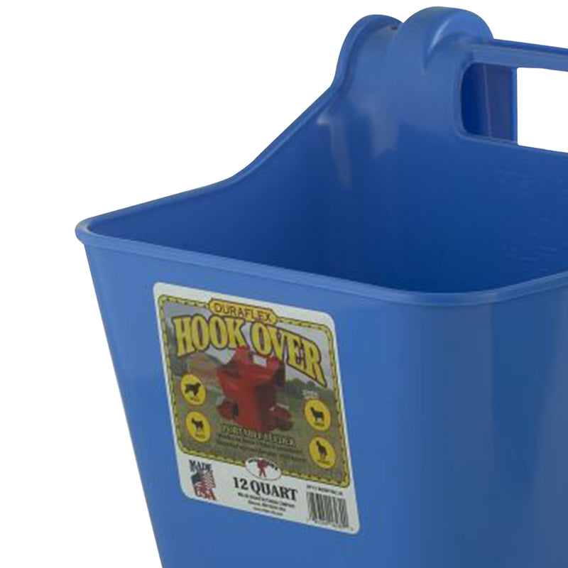 Little Giant 12 qt. Mountable Livestock & Pet Hook Bucket Feeder, Berry Blue