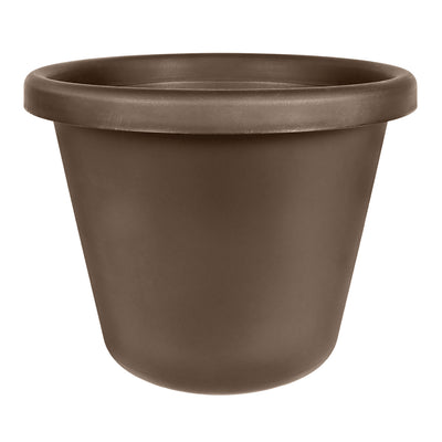 The HC Companies 24" Plastic Classic Flower Pot Planter, Brown (Open Box)