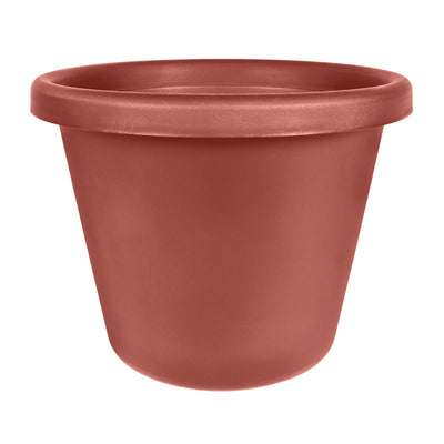 HC Companies LIA24000E35 24-Inch Indoor Outdoor Plastic Round Classic Pot, Clay