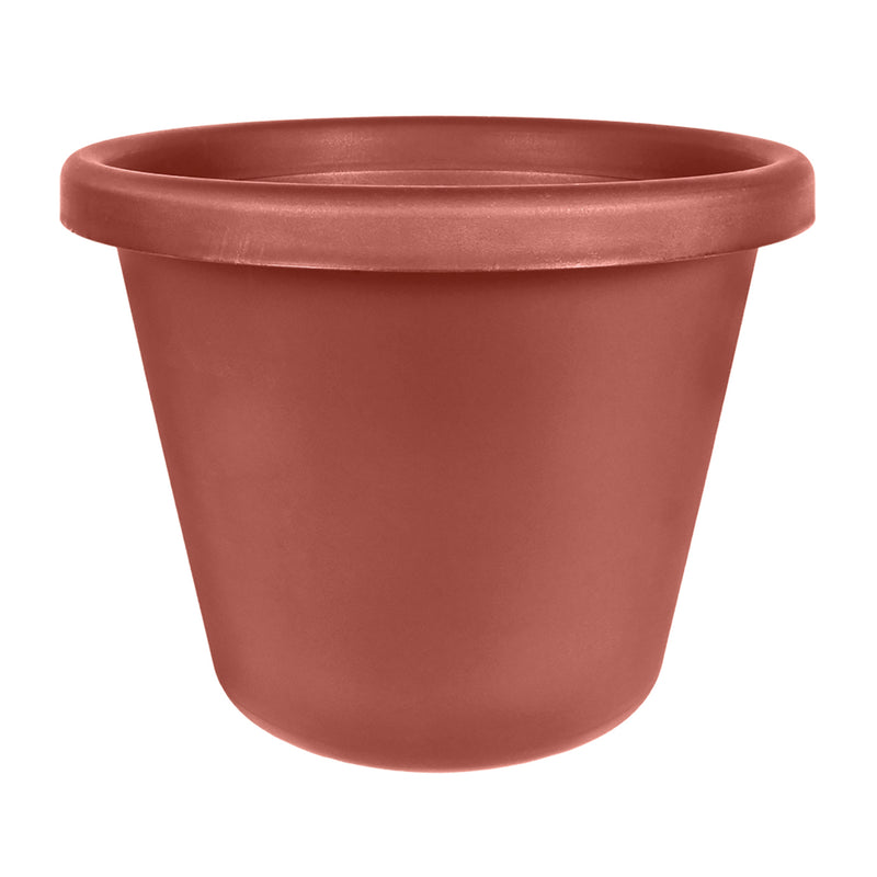 HC Companies LIA24000E35 24-Inch Plastic Round Classic Pot, Clay (Open Box)