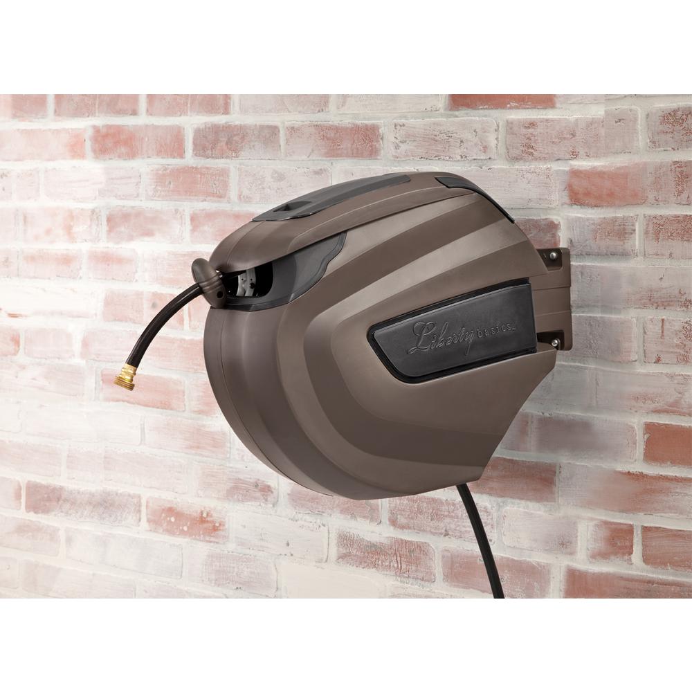 Liberty Garden 100 Ft Durable Mountable Retractable Garden Hose Reel (For Parts)