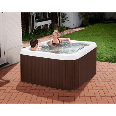 Lifesmart Spas 4 Person Jetted Plug & Play Hot Tub Spa (For Parts)