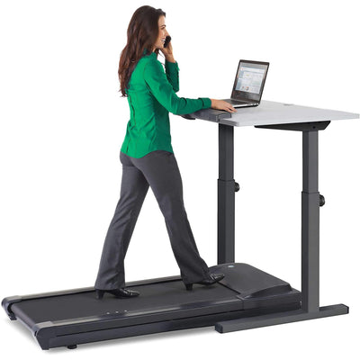 Lifespan Fitness TR1200-DT5 Adjustable Office Walking Desk Treadmill, Silver