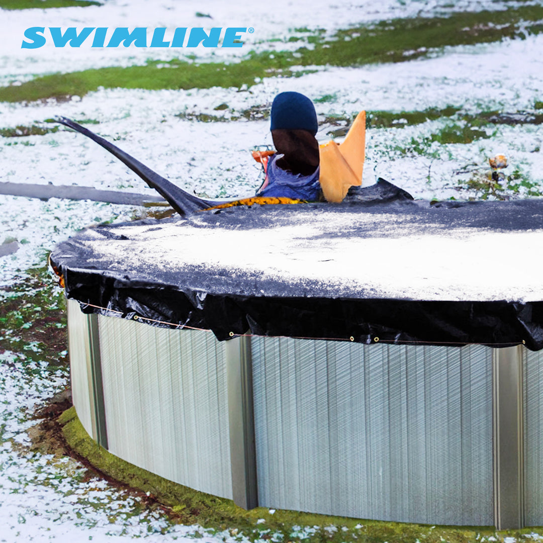 Swimline 28' Round Above Ground Swimming Pool Winter Cover (Open Box) (2 Pack)