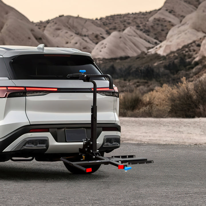 Silver Spring Foldable Manual Wheelchair Carrier Platform with Hitch Ball Mount