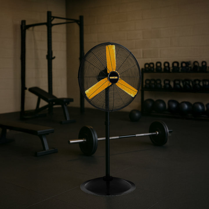 Master 24" High Velocity Oscillating Pedestal Fan, 3 Speed Metal Standing Fan