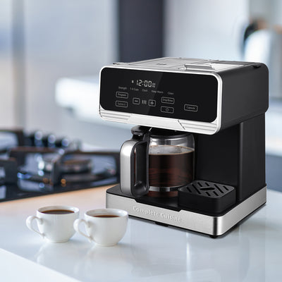 Complete Cuisine 2-in-1 Coffee Maker, 12-Cup Pot & Single-Serve Pod (Open Box) - VMInnovations