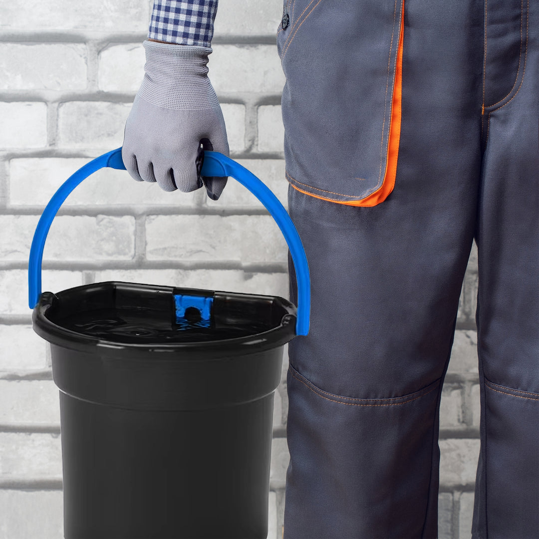 Gracious Living 5.8 Gallon Flat Back Indoor Outdoor Garden Water Bucket (3 Pack) - VMInnovations