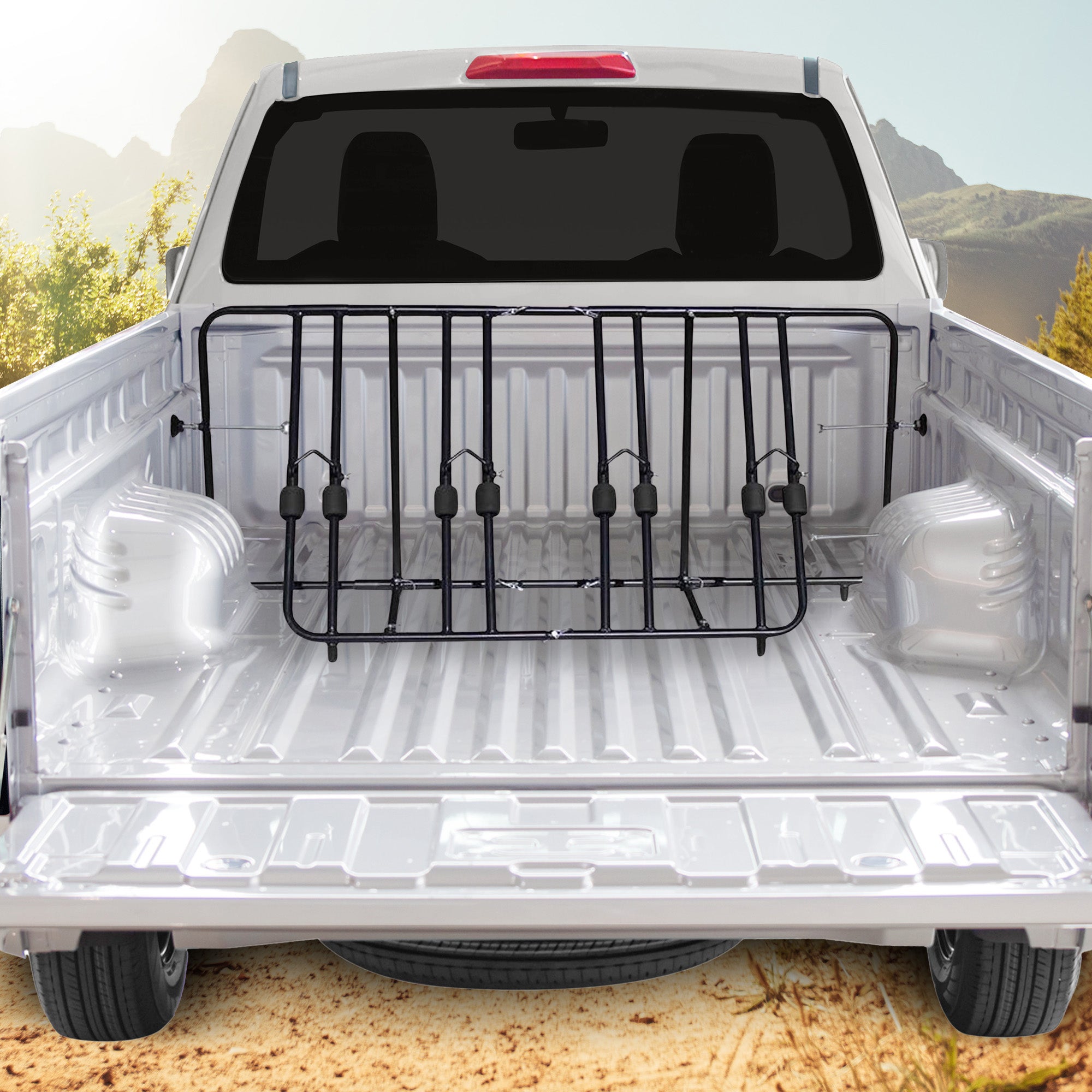 Titan Ramps Truck Bed Bike Rack w/Quick Assembly, up to 4 Bikes (Open Box)
