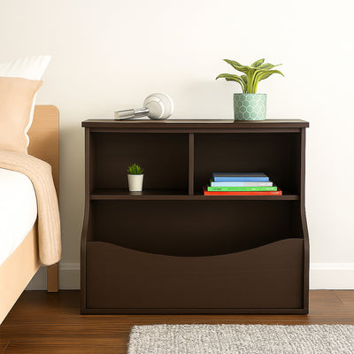 PJ Wood Bookcase, Store or Display Books of Different Sizes (Open Box) - VMInnovations