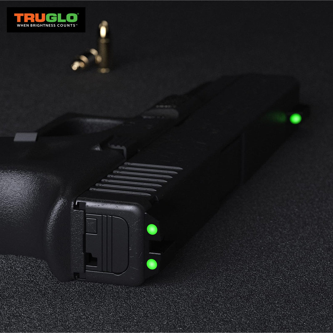 TruGlo Tritium Pro Glow in the Dark Handgun Glock Night Sight for Glock Pistols - VMInnovations