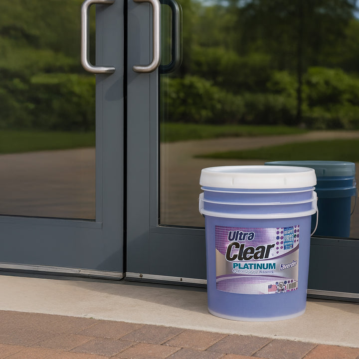 Ultra Clear Platinum Glass Cleaner, Streak-Free Shine, Lavender Fresh, 5 Gallons