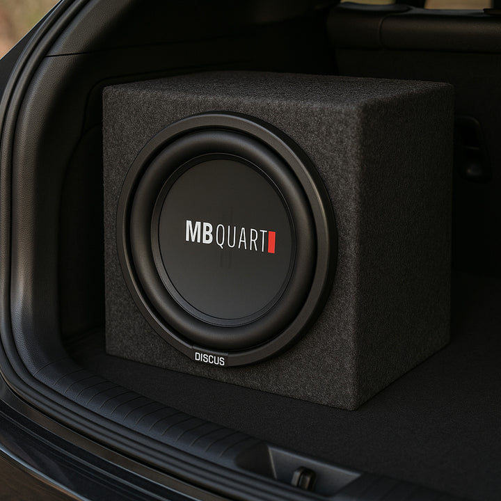 MB Quart DS1-254 200 Watt 4 Ohm 10 Inch Shallow Slim Subwoofer for Vehicles