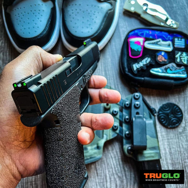 TruGlo Tritium Glow in the Dark High Set Pistol Sight, Ruger LC9, 9S and 380