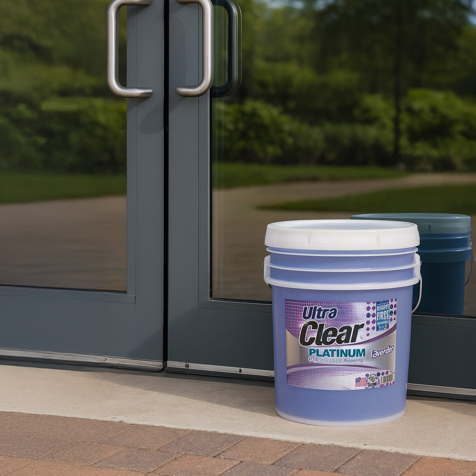 Ultra Clear Platinum Glass Cleaner, Streak-Free Shine, Lavender Fresh, 5 Gallons - VMInnovations