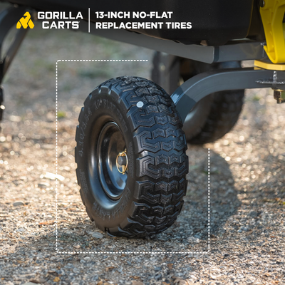 Gorilla Carts 13" No Flat Replacement Tire for Utility Carts GCG-7 & GCG-1200